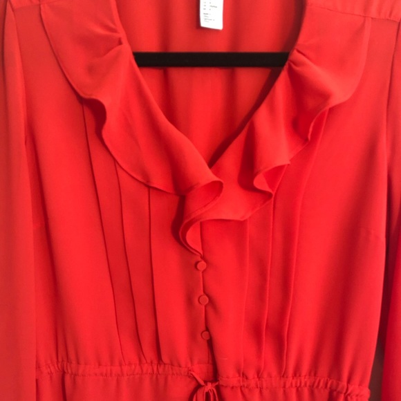 H&M | Red Orange Sheath Dress - Picture 4 of 7